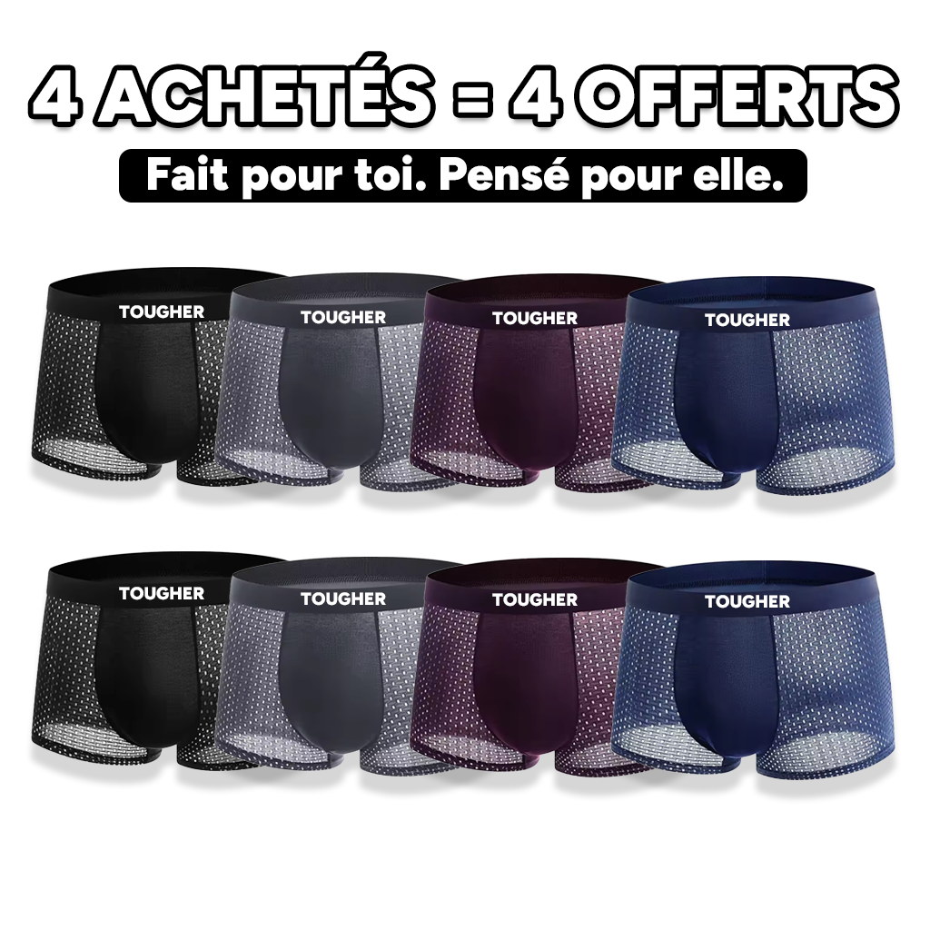 Tougher® Pack de Boxer En Fibre De Bambou