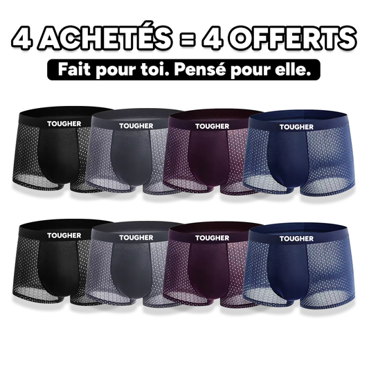 Tougher® Pack de Boxer En Fibre De Bambou